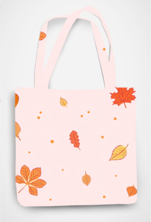 Leafy tote bag