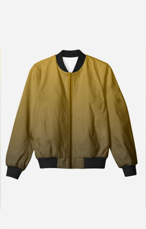 Yellow-Black Shaded Signature Bomber Jacket