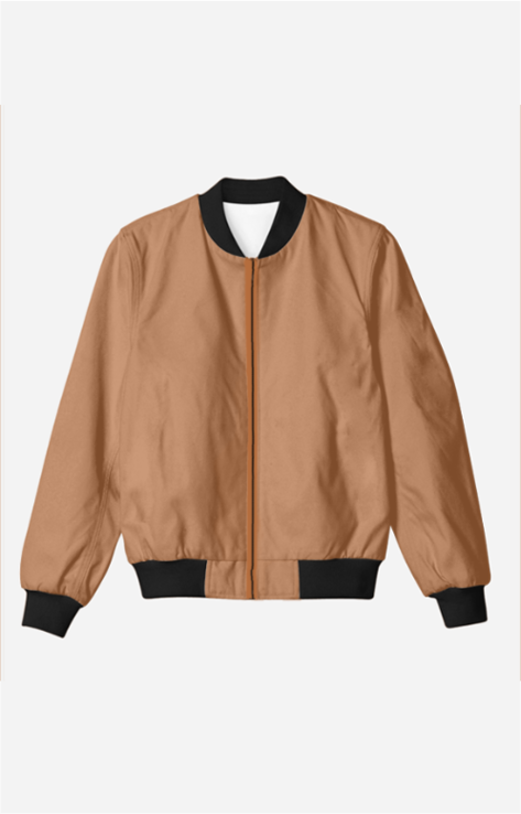 Unisex Solid Bomber Jacket