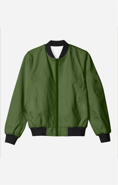 Unisex Solid Bomber Jacket